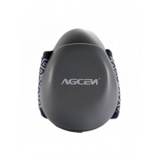 Защитная маска-респиратор на липучке против испарений с USB-зарядкой AGCEN серая