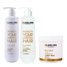 Серия Luxliss keratin smoothing Daily care (шампунь 500 мл, кондиционер 500 мл, маска 400 мл)