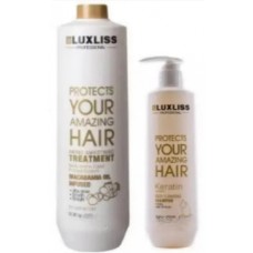 Набор Кератин для выпрямления волос Luxliss Collagen Smoothing Repair System 50 мл+шампунь 100 мл разлив