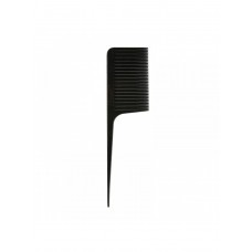 Расческа-гребень для вуального мелирования с тонким хвостиком однорядная черная