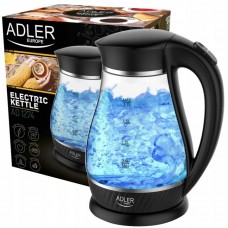 Чайник стеклянный электрический ADLER AD 1274 black 