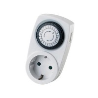 Механический таймер времени(розетка) Unitec 48406 суточный для розетки 220В 