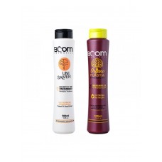 Набір кератину BOOM Cosmetics Organoplastia Premium для вирівнювання волосся 100+200 г (розлив)