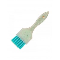  Щеточка-кисть для балаяжа, окрашивания волос широкая, 18,5х5,5см, пластик/нейлон зеленая