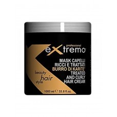 Маска Extremo Treated and Curly Hair Cream для поврежденных и вьющихся волос с маслом карите (EX409), 1000мл