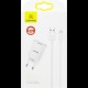 МЗП Usams T21 Charger kit T18 single USB EU charger +Uturn Micro cable White