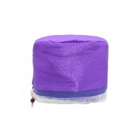 Электрическая тканевая термошапка (сушуар) для масок, ламинирования и лечения волос фиолетовый