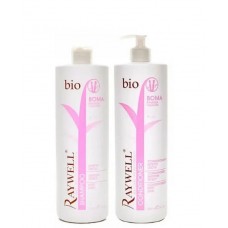 Набор для разглаживания волос Raywell Bio Boma разглаживающий шампунь и кондиционер 100+100 мл розлив