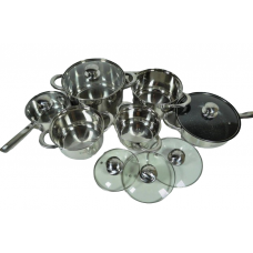 Набір посуду із нержавіючої сталі 12 предметів Bohmann (BH-1235)