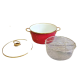 Кастрюля – фритюрница O.M.S. Collection 10100 22см 3.7 л Red