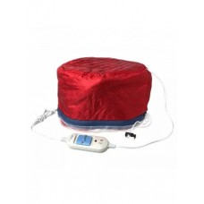 Електрична тканинна термошапка (сушуар) для масок, ламінування та лікування волосся червона