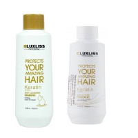 Набор кератин для випрямления волос luxliss keratin smoothing treatment 100 мл+шампунь 100 мл