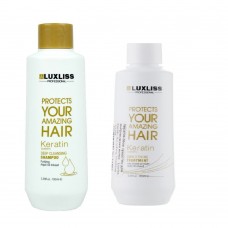 Набір Кератин для випрямлення волосся Luxliss Keratin Smoothing Treatment 100 мл+шампунь 100 мл