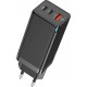 МЗП Baseus GaN3 Pro Fast Charger 2C+U 65W (Cable Type-C  to Type-C 100W(20V/5A) 1m) Black