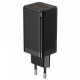 МЗП Baseus GaN3 Pro Fast Charger 2C+U 65W (Cable Type-C  to Type-C 100W(20V/5A) 1m) Black