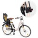 Детское велосипедное кресло ECOTOYS для багажника рама TUV Желтое