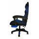 Крісло ігрове комп'ютерне для геймерів Malatec чорно-синій 8979