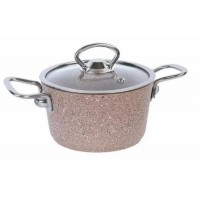 Кастрюля со стеклянной крышкой Oms 3112S-12-Grey 0.7 л 12 см