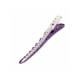 Парикмахерские клипсы-зажимы для волос акула металлические 10,3 см фиолетовые