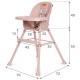 Стульчик для кормления 4в1 KidWell EATAN PINK