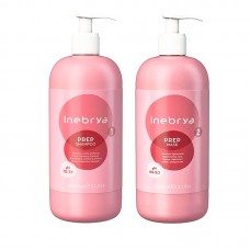 Набор Inebrya Pred Deep Cleansing Shampoo + Regenerating Mask шампунь и маска для волос, 2х1000 мл