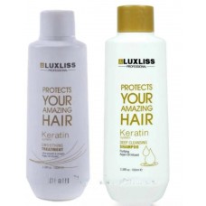 Набор Кератин для випрямления волос Luxliss Keratin Smoothing Treatment 100 мл+шампунь 100 мл