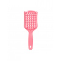 Продувная щетка-браш Janeke Vent Detangling Brush для распутывания и сушки волос широкая Розовый