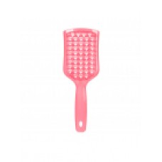 Продувная щетка-браш Janeke Vent Detangling Brush для распутывания и сушки волос широкая Розовый