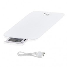 Весы кухонные Adler AD 3167 White до 10 кг USB