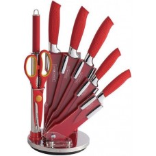 Набір ножів Royalty Line RL-RED8-W red з підставкою