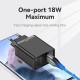 СЗУ Vention Two-Port USB(A+A) Wall Charger (18W/18W) EU-Plug Black (FBAB0-EU)