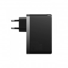 МЗП Baseus GaN5 Pro Fast Charger 2C+U 140W EU Black(With Superior Series Fast Charging Data Cable Type-C to Type-C 240W(48V/5A) 1m  Black)