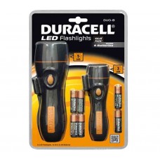 Набор 2 фонариков Duracell LED DUO-B водонепроницаемый