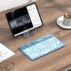 Клавіатура HOCO S55 Transparent Discovery edition wireless BT keyboard(English version) Ice Blue Mist