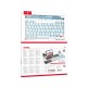 Клавіатура HOCO S55 Transparent Discovery edition wireless BT keyboard(English version) Ice Blue Mist